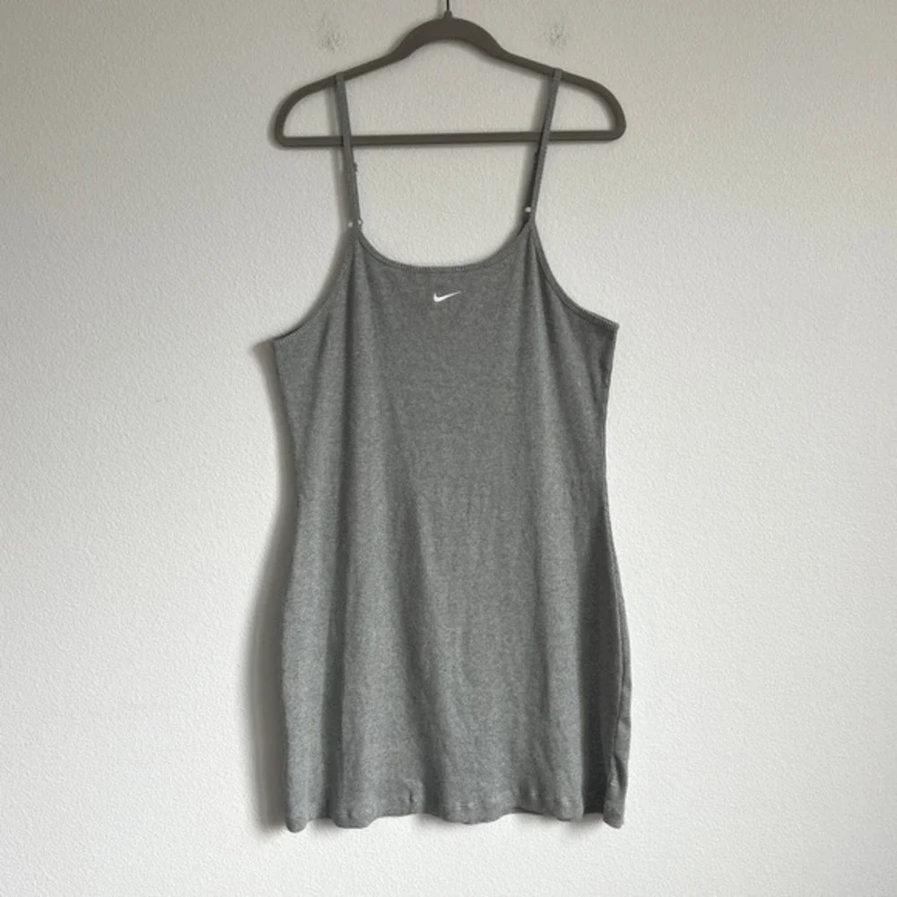 Nike Gray Sportswear Essential Ribbed Women's Dress XL 90's "Off-Duty Athlete" - Picture 1 of 7
